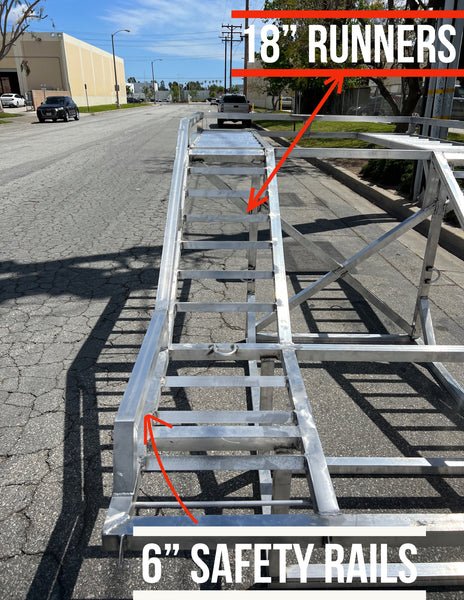 Aluminum utv racks with 12' ramps