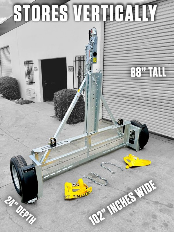 Galvanized Stand Up Car Tow Dolly