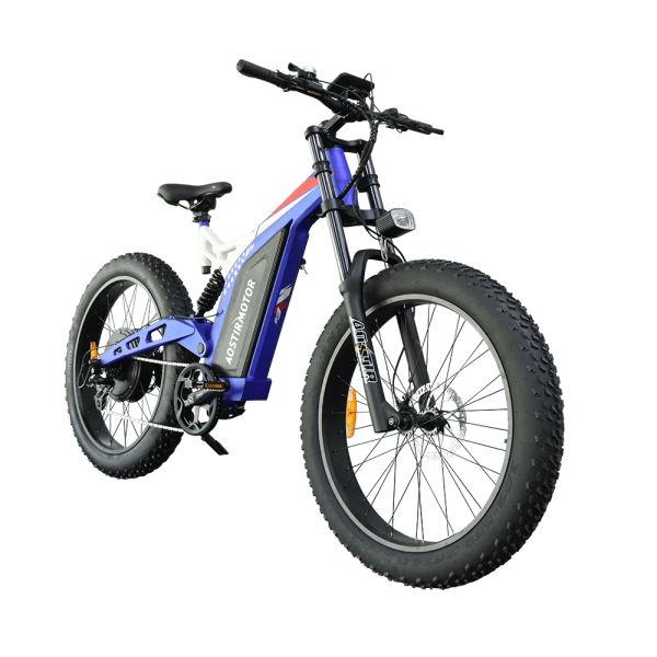 Aostirmotor Big Front Fork 1500W Fat Tire Electric Bike S17, 48V 20Ah 1500W Peak Motor, 45-mile range, 26"x4 fat tires, 300lbs max load - Image 2