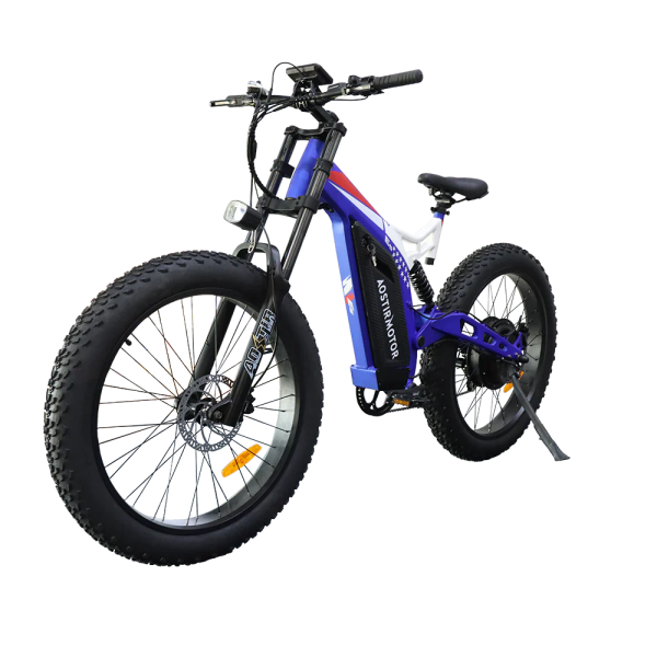 Aostirmotor Big Front Fork 1500W Fat Tire Electric Bike S17, 48V 20Ah 1500W Peak Motor, 45-mile range, 26"x4 fat tires, 300lbs max load - Image 4