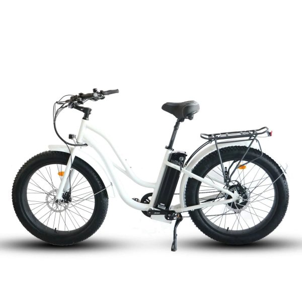 Coastal Cruiser Fat Tire Step Thru Beach Cruiser Electric Bike - 750W, 52V, 21Ah, rack and fenders included! - Image 21