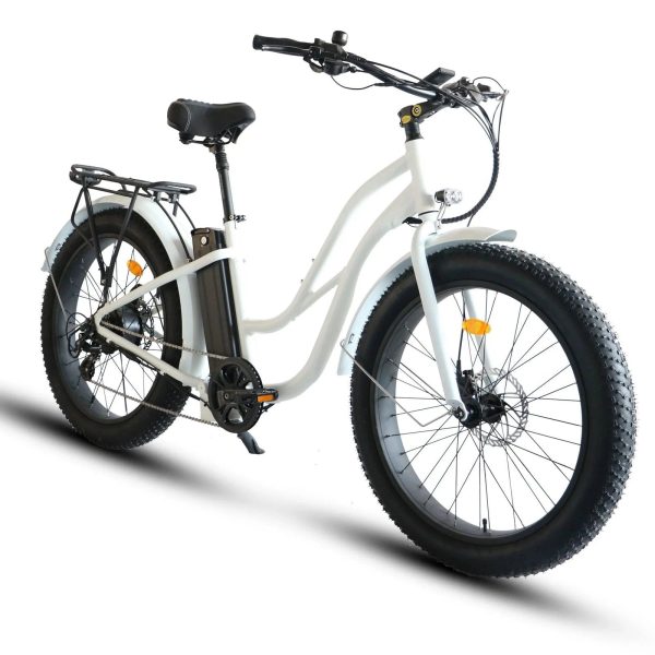 Coastal Cruiser Fat Tire Step Thru Beach Cruiser Electric Bike - 750W, 52V, 21Ah, rack and fenders included! - Image 20