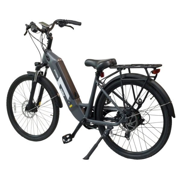 GIO STORM STEP-THRU ELECTRIC BIKE GREY WITH INTEGRATED SAMSUNG BATTERY 48V 13Ah 500W, top speed 20 mph,  enhanced braking effect - Image 3