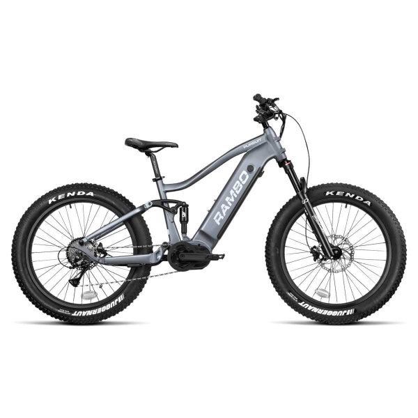 Rambo Pursuit 2.0 Full Suspension Fat Tire Electric Bike, mid drive 48v 15ah 720WH Peak Rating 1000W - Financing Available - Image 3