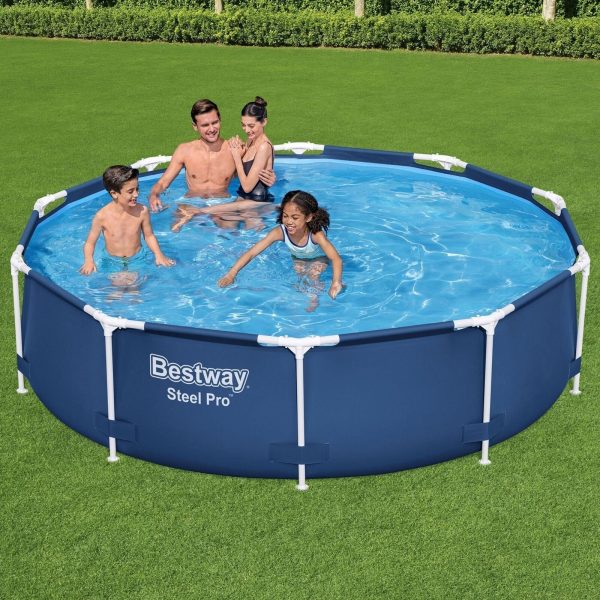 Bestway Steel Pro 10’x30″ Round Above Ground Swimming Pool Set with Filter Pump - Image 6