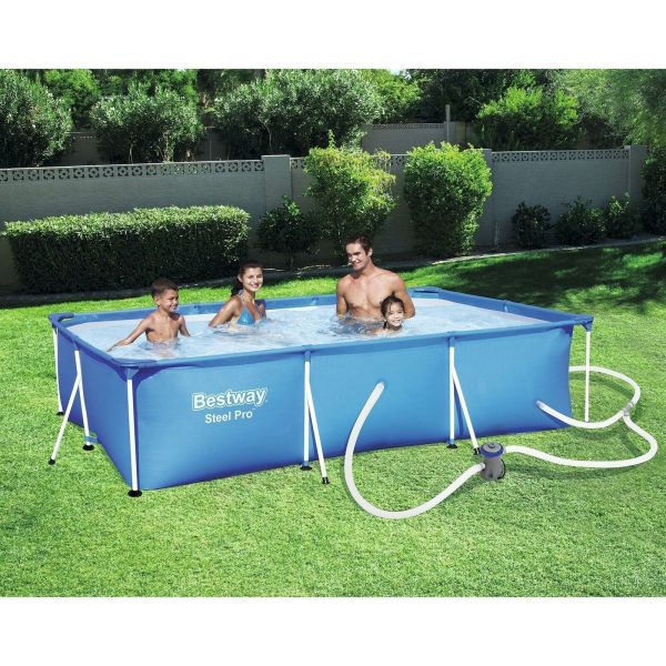 Bestway Steel Pro 118 x 79 x 26″ Frame Above Ground Pool Set - Image 8