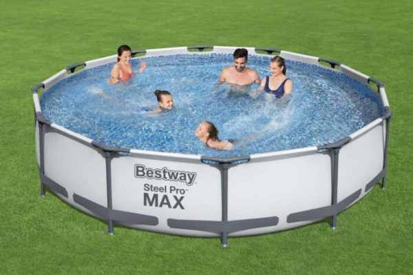 Bestway Steel Pro 12ft x 30in Frame Above Ground Pool Set with Pump - Image 7