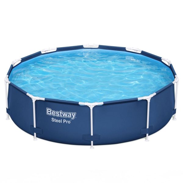 Bestway Steel Pro 10’x30″ Round Above Ground Swimming Pool Set with Filter Pump - Image 12