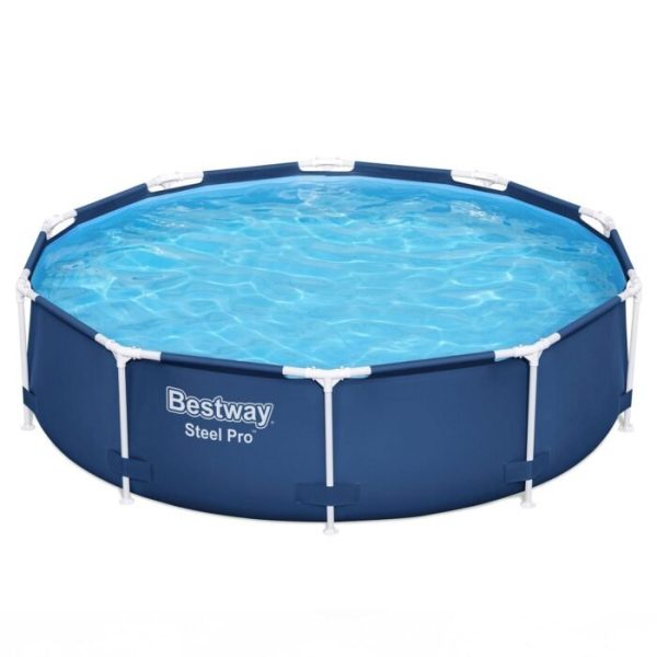 Bestway Steel Pro 10’x30″ Round Above Ground Swimming Pool Set with Filter Pump - Image 11