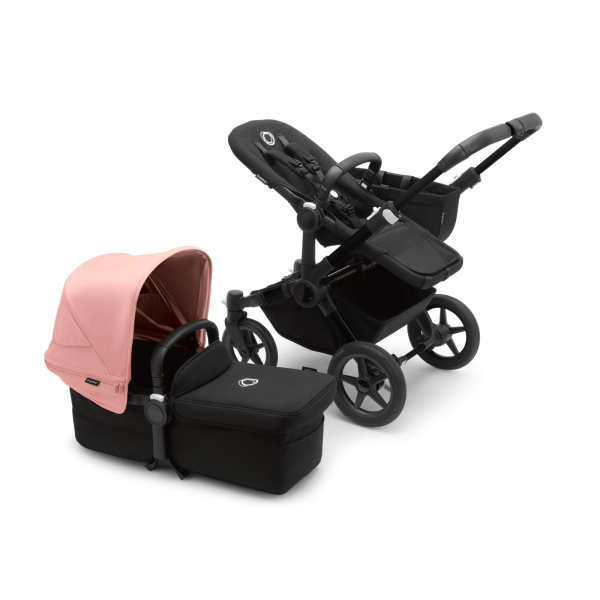 Bugaboo Donkey5 Mono Complete Stroller – Black / Midnight Black / Morning Pink - Image 2