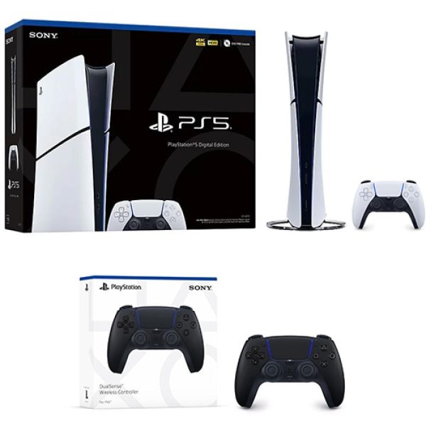 PlayStation 5 Digital Slim Console + PlayStation 5 DualSense Wireless Controller Midnight Black - Image 2