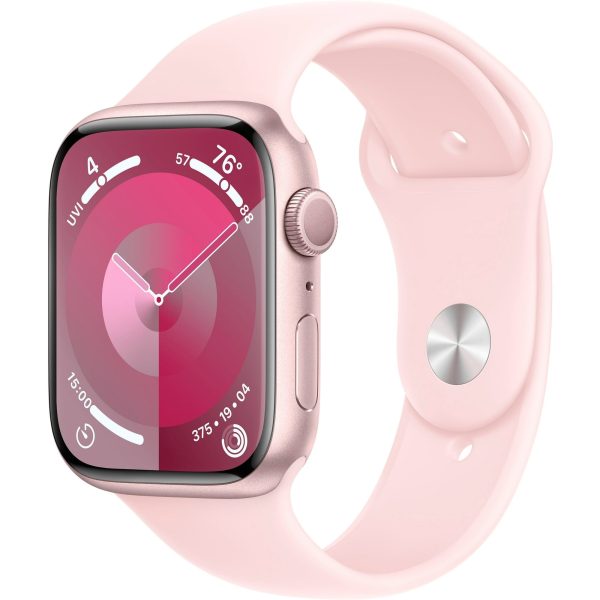 Refurbished Apple Watch Gen 9 Series 9 41mm Pink Aluminum - Light Pink Sport Band MR933LL/A