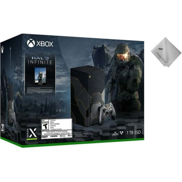 TEC Microsoft- Xbox -Series- -X- Gaming Console -Halo-Infinite Limited Edition - Black