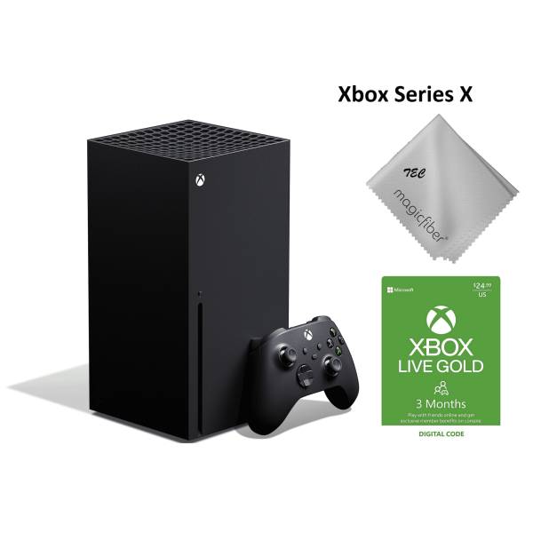 TEC Newest -Microsoft Xbox -Series- -X- Gaming Console - 1TB SSD Black X Version with Disc Drive