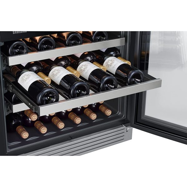 Samsung - 51-Bottle Capacity Wine Cooler - Stainless Steel - Image 4