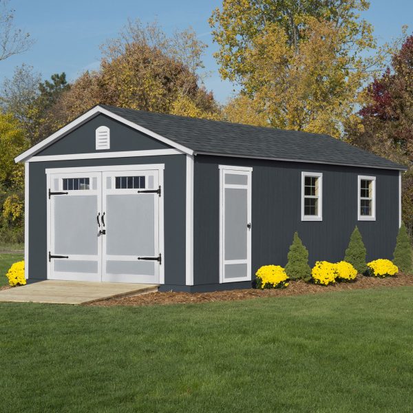 Handy Home Products Manhattan 12 ft. x 24 ft. Garage Wood Shed - Image 5